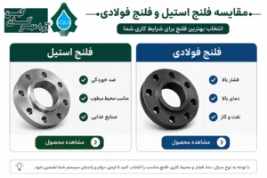 مقایسه فلنج استیل و فلنج فولادی