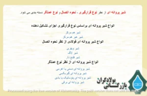 کاربردی شیر پروانه ای